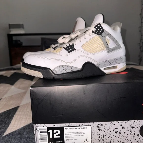 Jordan 4 White Cement OG Size 12
